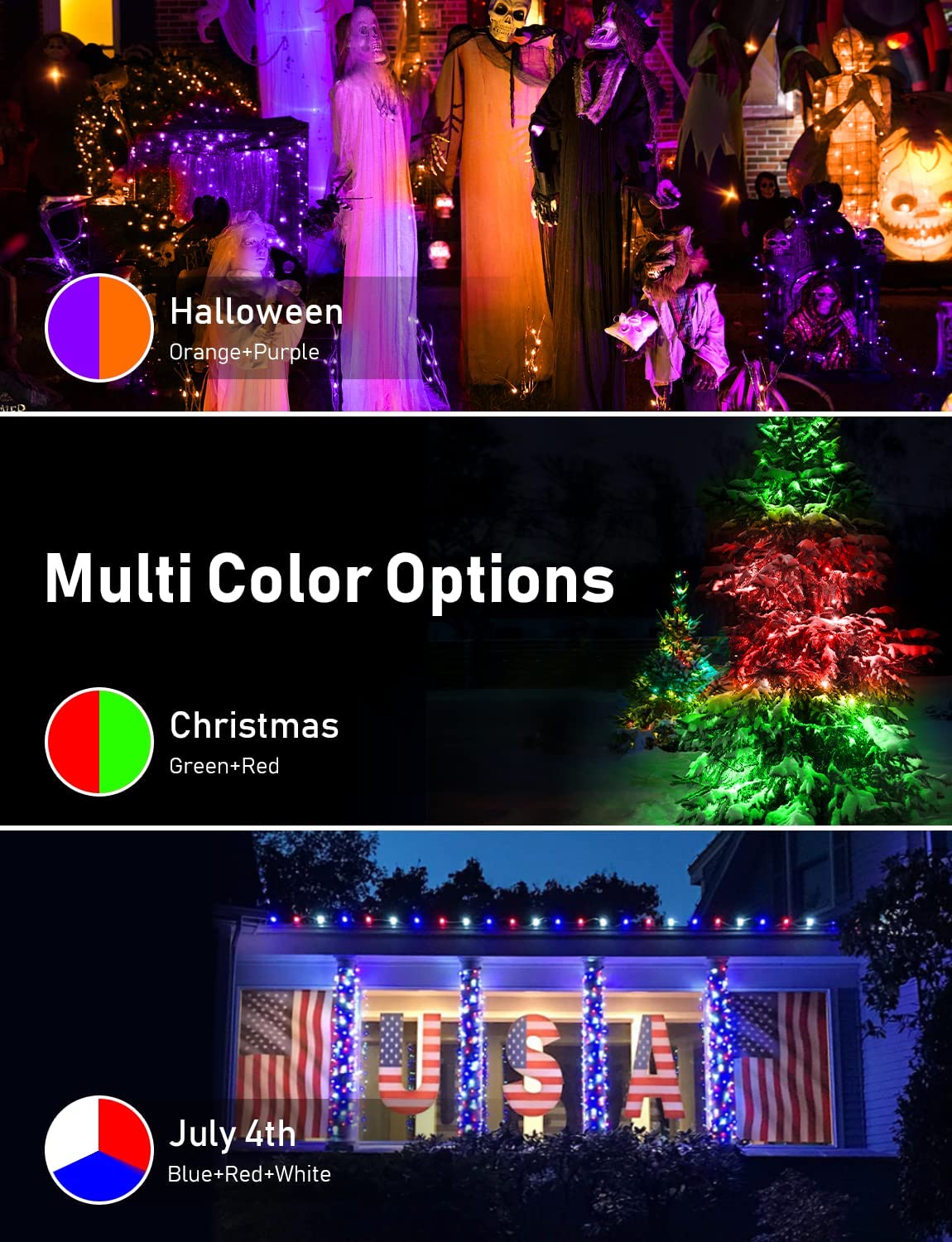 Outdoor Christmas Lights 5M 50LED